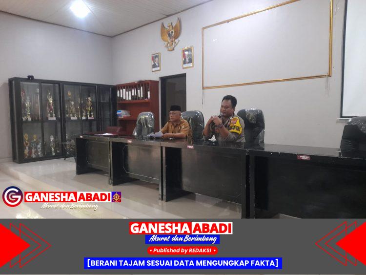 Bhabinkamtibmas Desa Talaga Ajak Aparatur Desa Aktifkan Kembali Siskamling