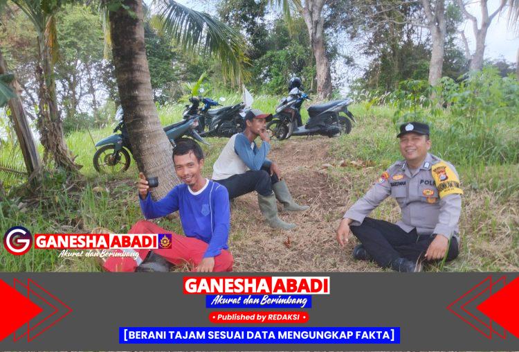 Bhabinkamtibmas Polsek Mancak Sambang Tokoh Masyarakat, Ajak Warga Jaga Kamtibmas