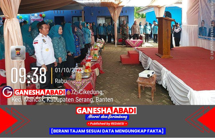 Bhabinkamtibmas Polsek Mancak Monitoring Kegiatan HKG PKK ke-53 Tingkat Provinsi Banten