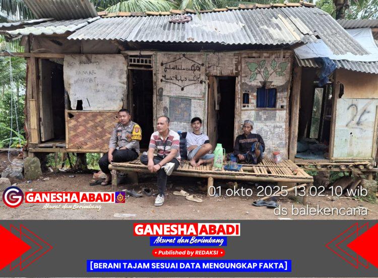 Bhabinkamtibmas Polsek Mancak Sambang Ponpes dan Tokoh Masyarakat di Desa Balekencana