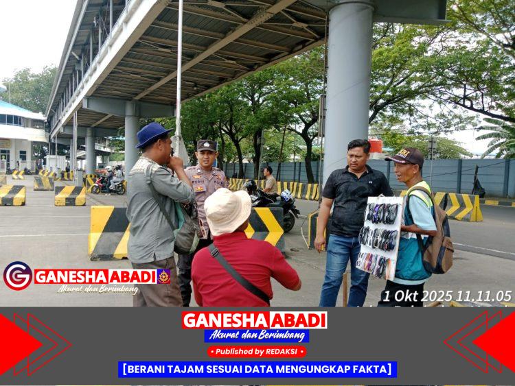 Personel Samapta Kskp Merak Polres Cilegon Polda Banten Laksanakan Patroli Dialogis