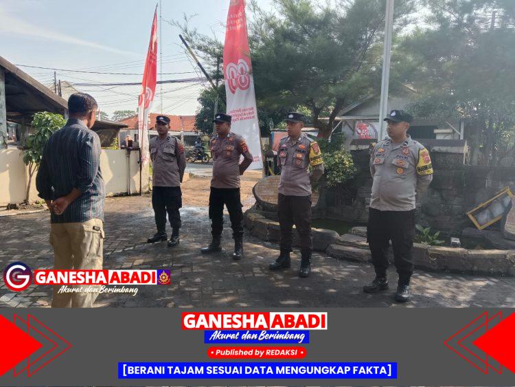 Pengamanan Markas Polsek Puloampel Demi Antisipasi Gangguan Kamtibmas
