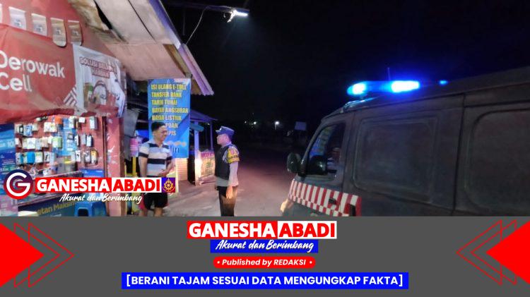 Anggota Polsek Puloampel Gencar Laksanakan Patroli Blue Light di Malam Hari