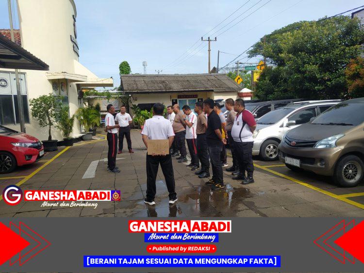 Polsek Cikupa Gelar Apel Pagi Humanis, Lanjutkan dengan Senam Sehat
