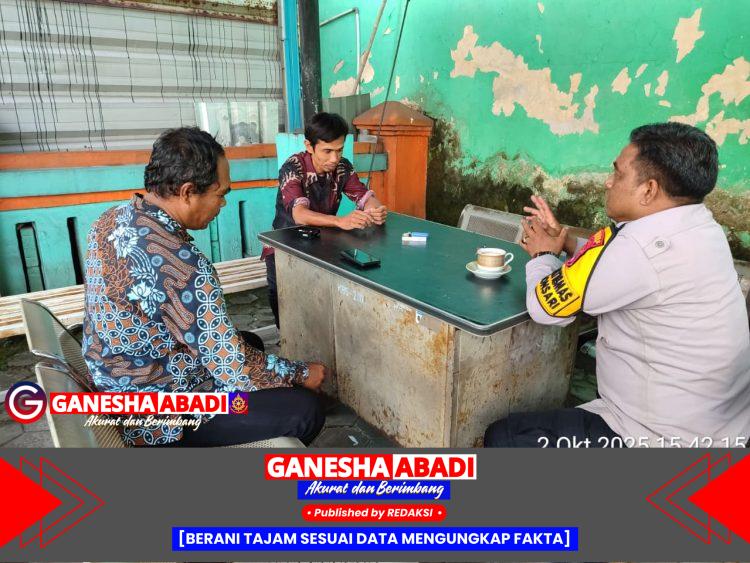 Bhabinkamtibmas Polsek Ciwandan Sambang Dialogis, Ajak Warga Peduli Kamtibmas