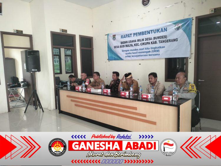 Bhabinkamtibmas Aiptu Rukmono Hadiri Musyawarah Desa Pembentukan BUMDes Budimulya