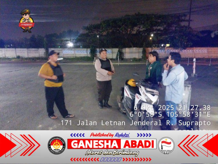 Personel Polsek Ciwandan Laksanakan Patroli Malam Rutin Demi Kamtibmas Kondusif