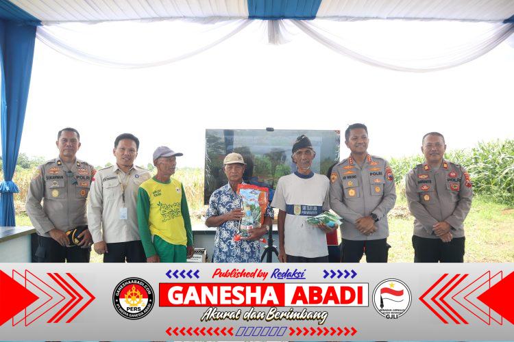 Kapolresta Banyumas Hadiri Penanaman Jagung Serentak Kuartal IV Yang Dipimpin Wakil Presiden Gibran Secara Virtual