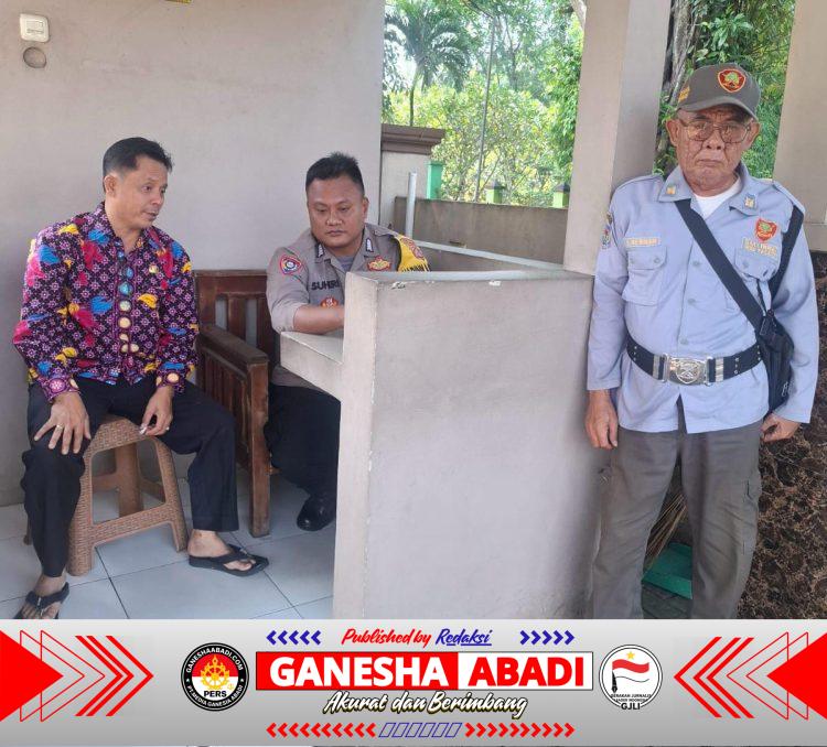 Bhabinkamtibmas Desa Talaga Lakukan Sambang dan Sosialisasi Layanan Polisi 110 kepada Warga