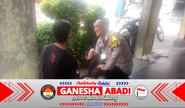 Menyapa Warga, Bhabinkamtibmas Polsek Purwakarta Sampaikan Imbauan Kamtibmas