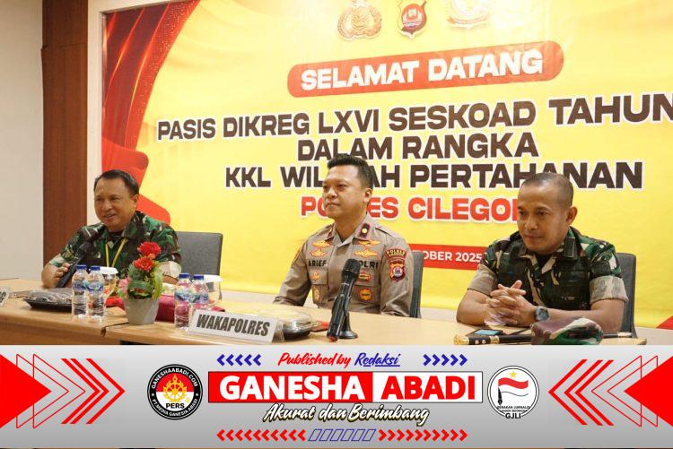 Perkuat Sinergitas TNI–Polri, Polres Cilegon Terima Kunjungan KKL Pasis Seskoad 2025