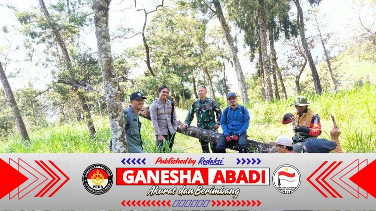 Patroli Gabungan di Lereng Merapi, TNI-Polri dan Petugas TNGM Cegah Karhutla di Musim Kemarau