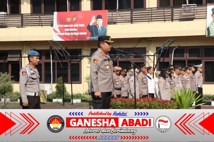 Apel Jam Pimpinan Polres Cilegon, Kapolres Tekankan Optimalisasi Penanganan Kasus dan Pembenahan Struktur Internal