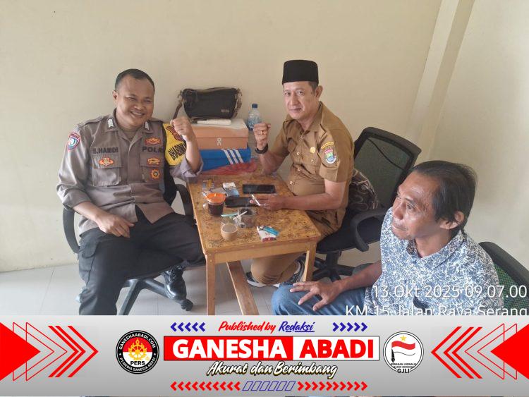 Bhabinkamtibmas Desa Cikupa Lakukan Sambang ke Warga untuk Jaga Kamtibmas Kondusif