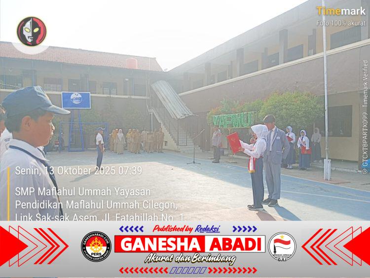 Kanit Samapta dan Bhabinkamtibmas Polsek Ciwandan Sambangi Sekolah, Berikan Penyuluhan Kenakalan Remaja