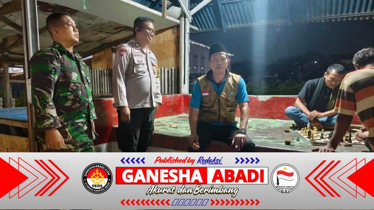 Personil Polsek Ciwandan Pantau Pos Ronda, Tingkatkan Peran Siskamling Warga