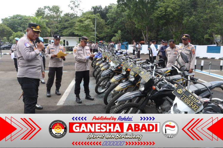 Kapolresta Tangerang Kombes Pol Andi M. Indra Waspada Tinjau Kelaikan Kendaraan Dinas Satlantas