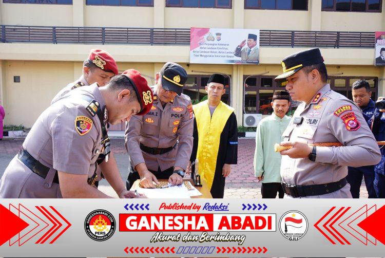 Kapolres Cilegon Pimpin Sertijab Kabag SDM, Kabag Log, dan Kasat Reskrim, Tekankan Profesionalisme dan Dedikasi