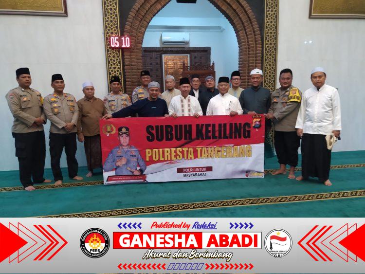 Kapolresta Tangerang Laksanakan Program Commander Wish “Subuh Keliling” di Masjid An Nuur Citra Raya