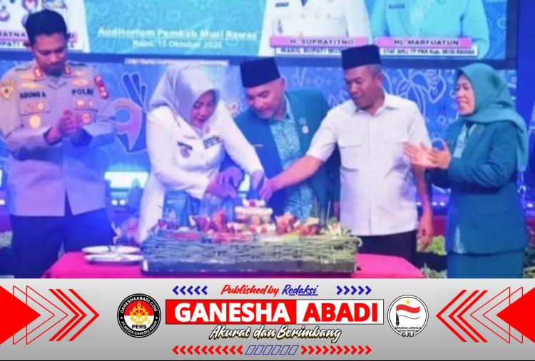 Bupati Musi Rawas Pimpin Peringatan HKG PKK ke-53 Tahun 2025