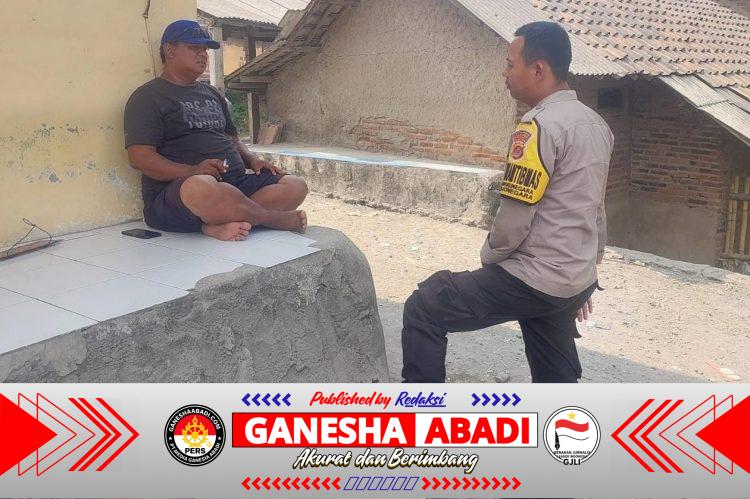 Merajut Kamtibmas, Bhabinkamtibmas Desa Mangkunegara Bripka Bambang Sampaikan Imbauan Kamtibmas