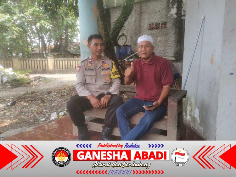 Aipda Ilyas Bhabinkamtibmas Kelurahan Sukamulya Laksanakan Sambang, Ajak Warga Jaga Kamtibmas