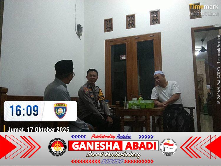 Bhabinkamtibmas Polsek Ciwandan sambang malam cegah aksi kejahatan