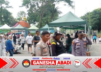 Polsek Purwakarta Polres Cilegon Amankan Kegiatan Car Free Day (CFD)
