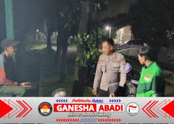 Personel Samapta Polsek Purwakarta Giat Patroli Pos Ronda, Sampaikan Pesan Kamtibmas