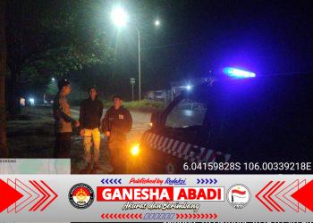 Polsek Ciwandan Laksanakan Patroli Blue Light Dalam Antisipasi Gangguan Kamtibmas.