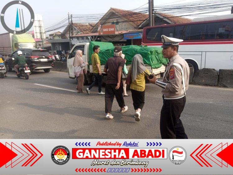 Kanit Lantas Polsek Cikupa IPTU Udi Muhdi Turun Langsung Pantau Arus Lalu Lintas Pagi Hari