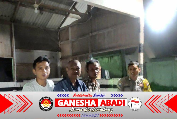 Bhabinkamtibmas Sambangi Ronda Malam, Sampaikan Pesan Kamtibmas