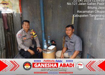 Bhabinkamtibmas Desa Bitung Jaya Sambangi Warga, Ajak Jaga Kamtibmas Kondusif