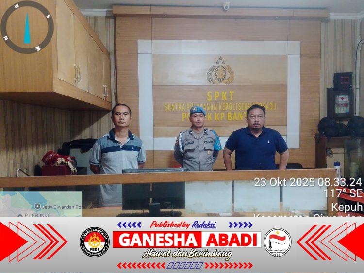 Untuk jaga Keamanan Polsek, Personil Polsek KP Banten lakukann Sispam Mako