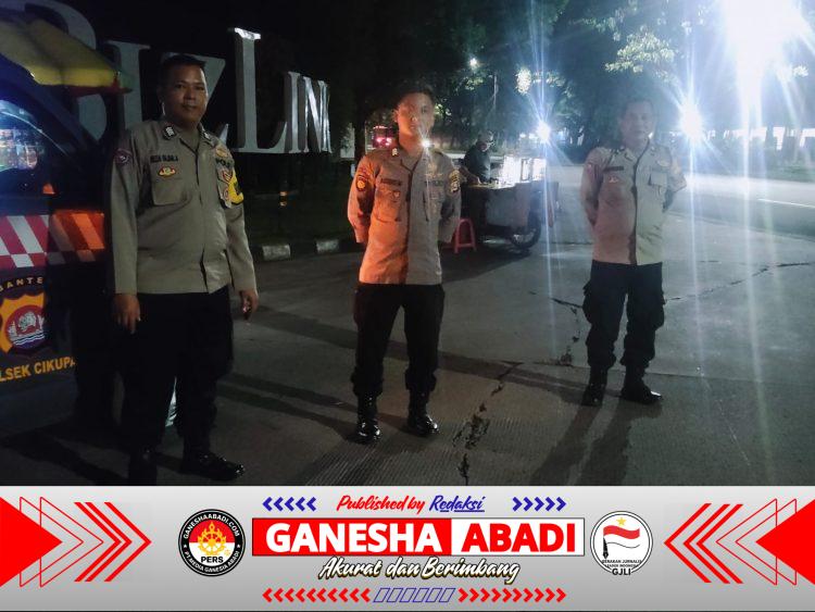 Polsek Cikupa Gelar Ops Cipkon, Patroli Malam Dipimpin Kanit Reskrim Ipda Syaiful Rusdiansyah