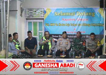 Polres Cilegon Sambangi Pos Kamling Kampung Kopi, Ajak Warga Perkuat Sinergi Jaga Kamtibmas
