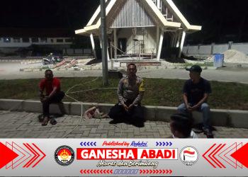 Bhabinkamtibmas Sambangi Ronda Malam, Sampaikan Pesan Kamtibmas