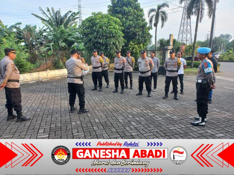 Polsek Cikupa Gelar Apel Pengamanan Kunjungan Wakil Presiden RI Gibran Rakabuming Raka di Mauk