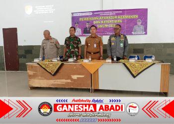 Polsek Kronjo Beri Pembinaan Linmas demi Lingkungan Kondusif