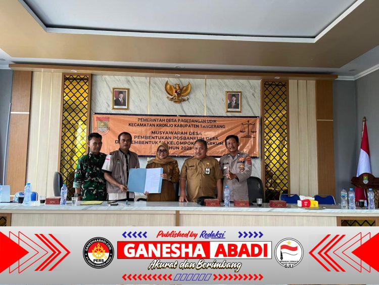 Polsek Kronjo Pastikan Keamanan Musrenbang Desa Pagedangan Udik