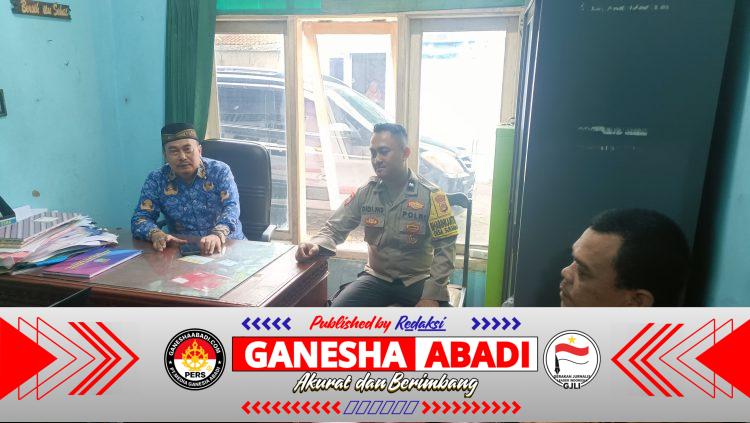 Bhabinkamtibmas Desa Sukanagara Jalin Silaturahmi dengan Perangkat Desa untuk Wujudkan Kamtibmas Kondusif