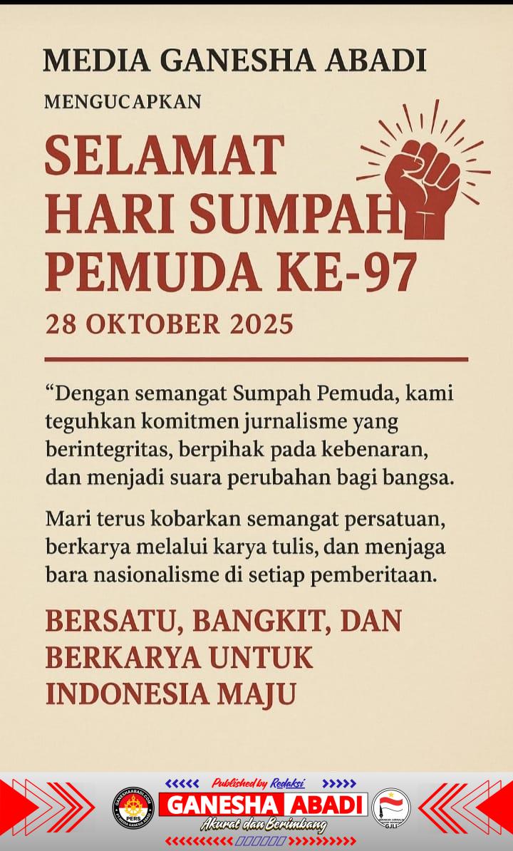 Media Ganesha Abadi: Kobarkan Semangat Persatuan dan Jurnalisme Berintegritas di Hari Sumpah Pemuda 2025