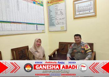 Bhabinkamtibmas Desa Bitung Jaya Laksanakan Sambang ke SD Al Ikhlas, Sampaikan Pesan Harkamtibmas