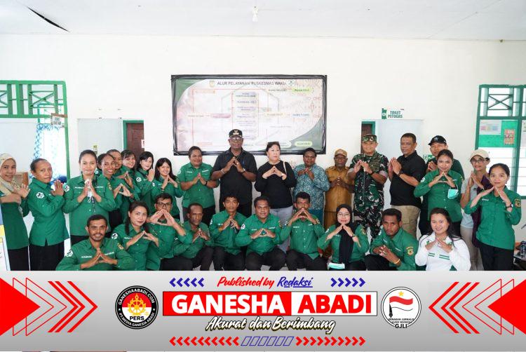 Dandim 1710/Mimika Dampingi Bupati Johanes Rettob Tinjau Kampung Uta