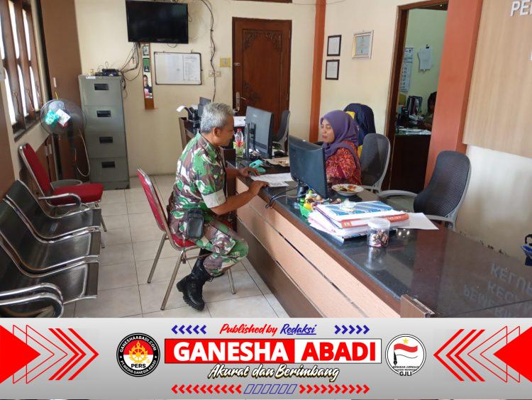 Aptitude Data Teritorial, Babinsa Kratonan Datangi Kelurahan Untuk Puldatater