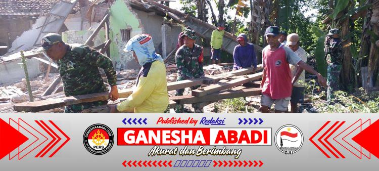 TNI dan Warga Bersatu Wujudkan Pembangunan Koperasi Desa Purwoasri, Tegaldlimo