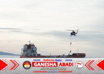Kolaborasi Unsur Laut dan Udara, Tangkap Dua Kapal Pembawa Pasir Timah Ilegal