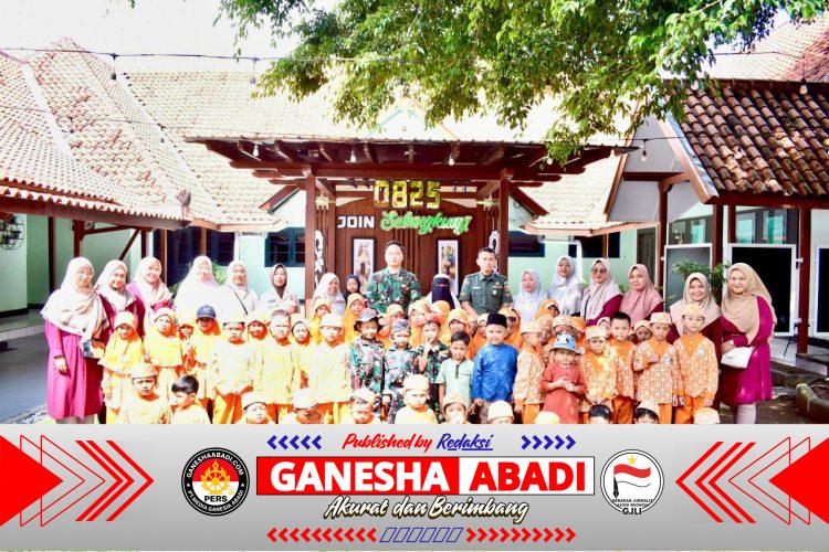 Kunjungan TK AL Uswa 4: Anak-Anak Belajar Disiplin dan Cinta Tanah Air di Kodim 0825/Banyuwangi