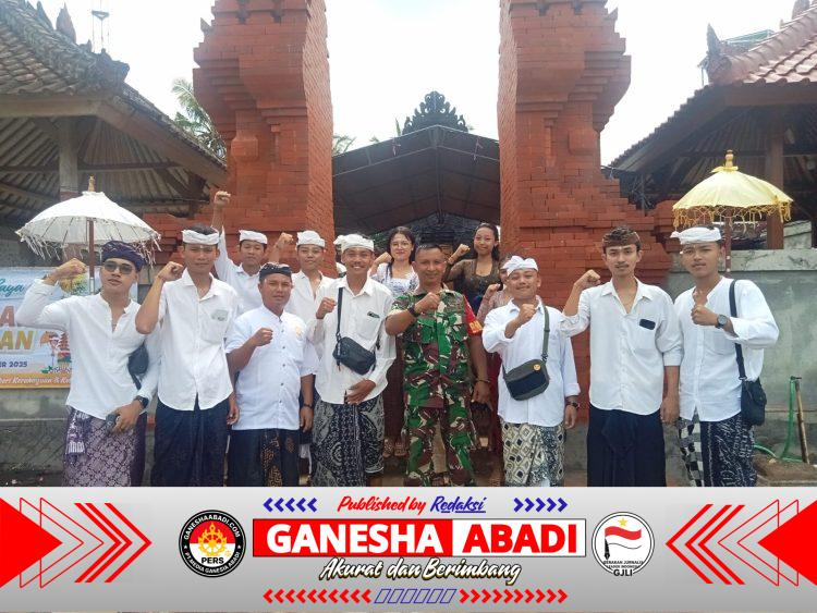 Koramil Bangorejo Siaga Amankan Galungan di Sambirejo, Wujud Harmoni TNI dan Umat Hindu