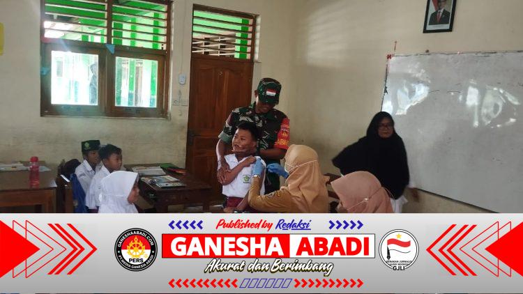 Wujudkan Generasi Sehat, Babinsa Koramil Klego Dampingi BIAS